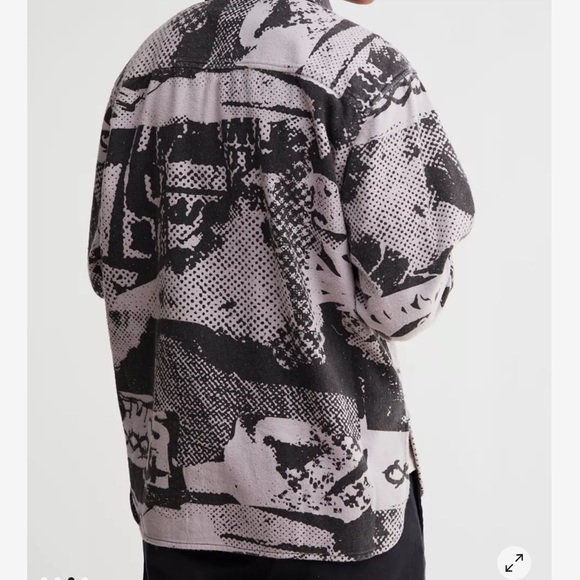 Urban Outfitters Patterned Shirt Jacket - Picture 2 of 3